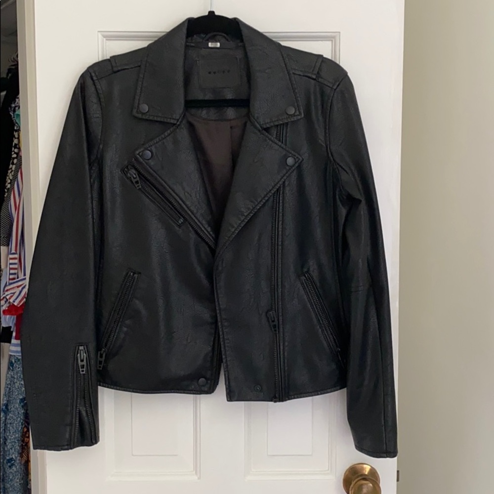 Blank NYC vegan leather jacket